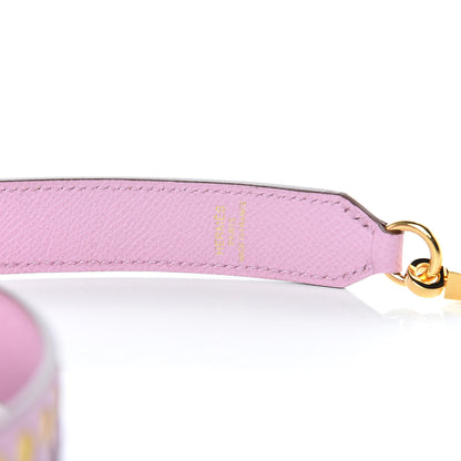 Hermes Epsom 25mm Mousqetons Tressage Shoulder Strap Mauve Sylvestre Rouge H Jaune De Naples 5 of 6