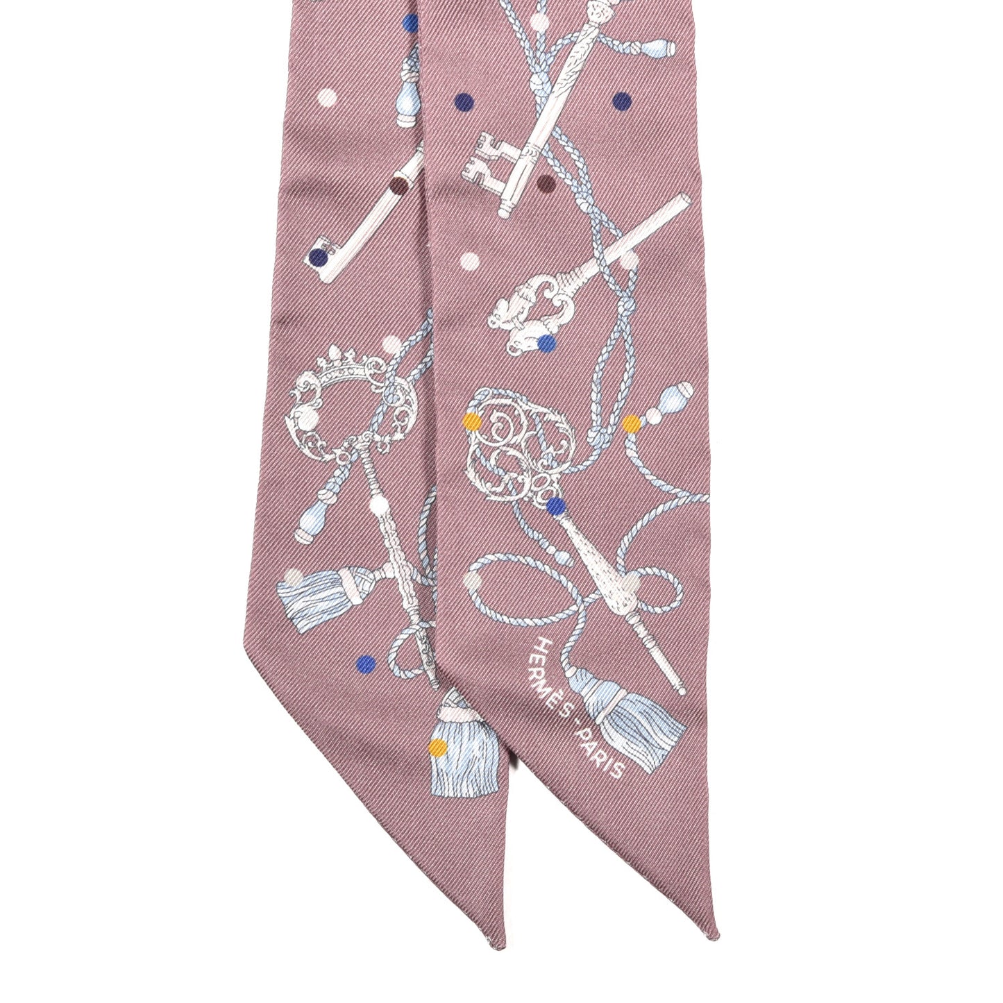 Silk Les Cles A Pois Twilly Marron Glace Gris