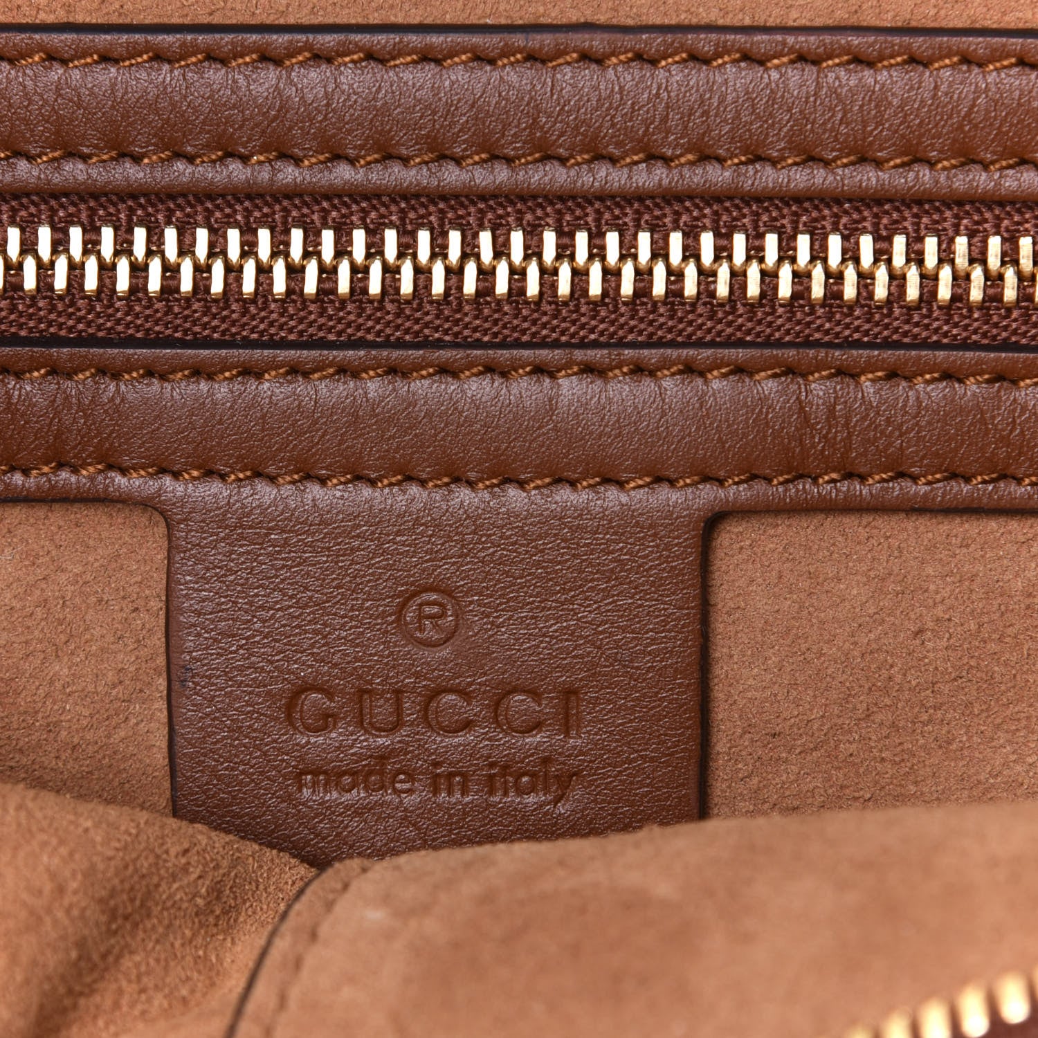 Gucci GG Supreme Monogram Large Linea A Hobo Light Brown 5 of 5