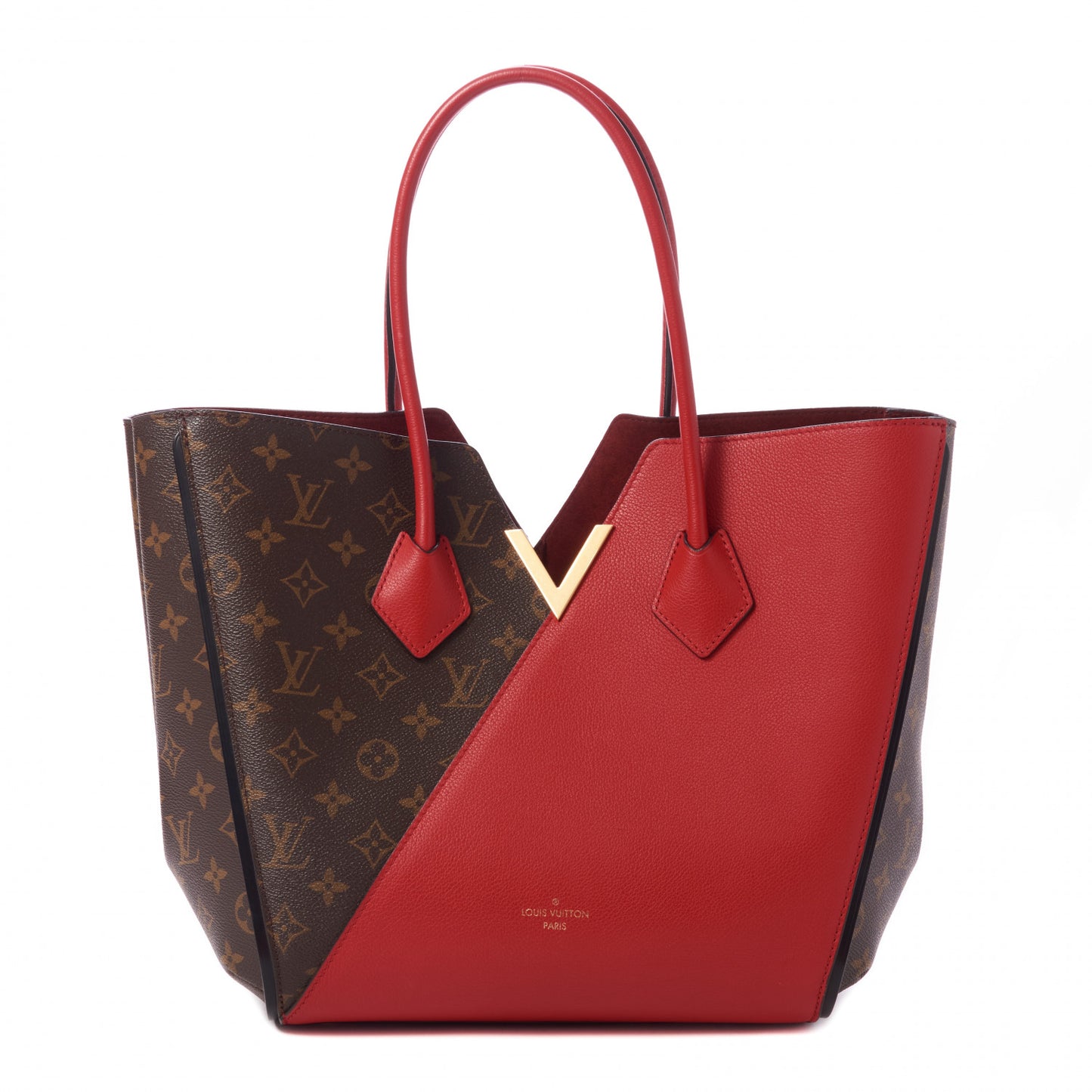 Calfskin Monogram Kimono Tote Cherry