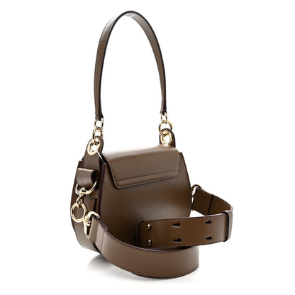 Chloe Calfskin Small Tess Bag Dark Nut 3 of 10
