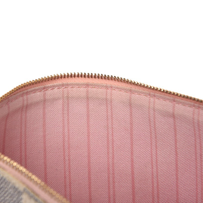 Louis Vuitton Damier Azur Neverfull MM GM Pochette Rose Ballerine 8 of 8
