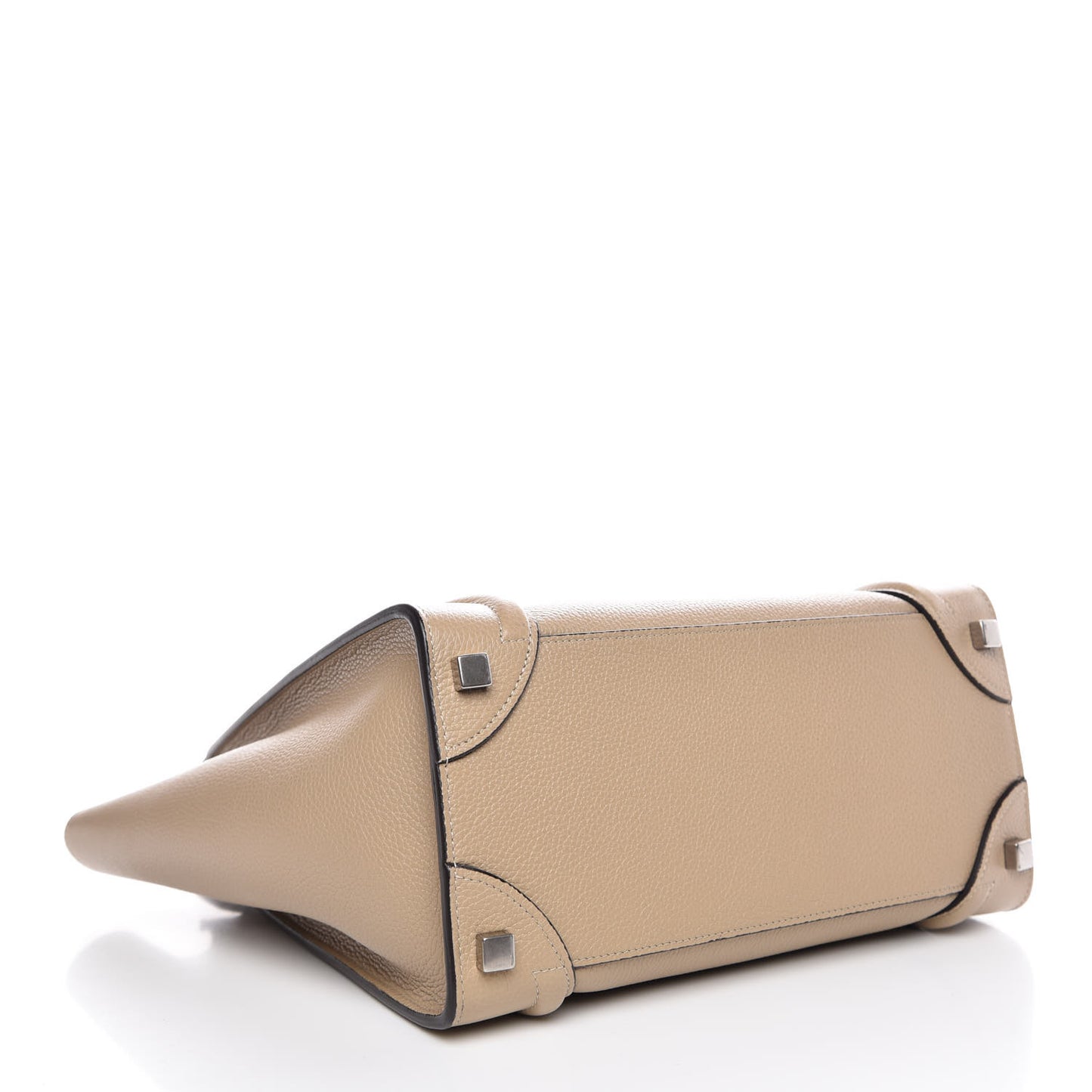 Drummed Calfskin Micro Luggage Dune