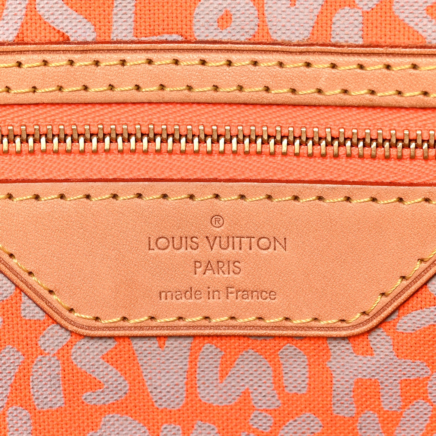 Monogram Graffiti Neverfull GM Orange