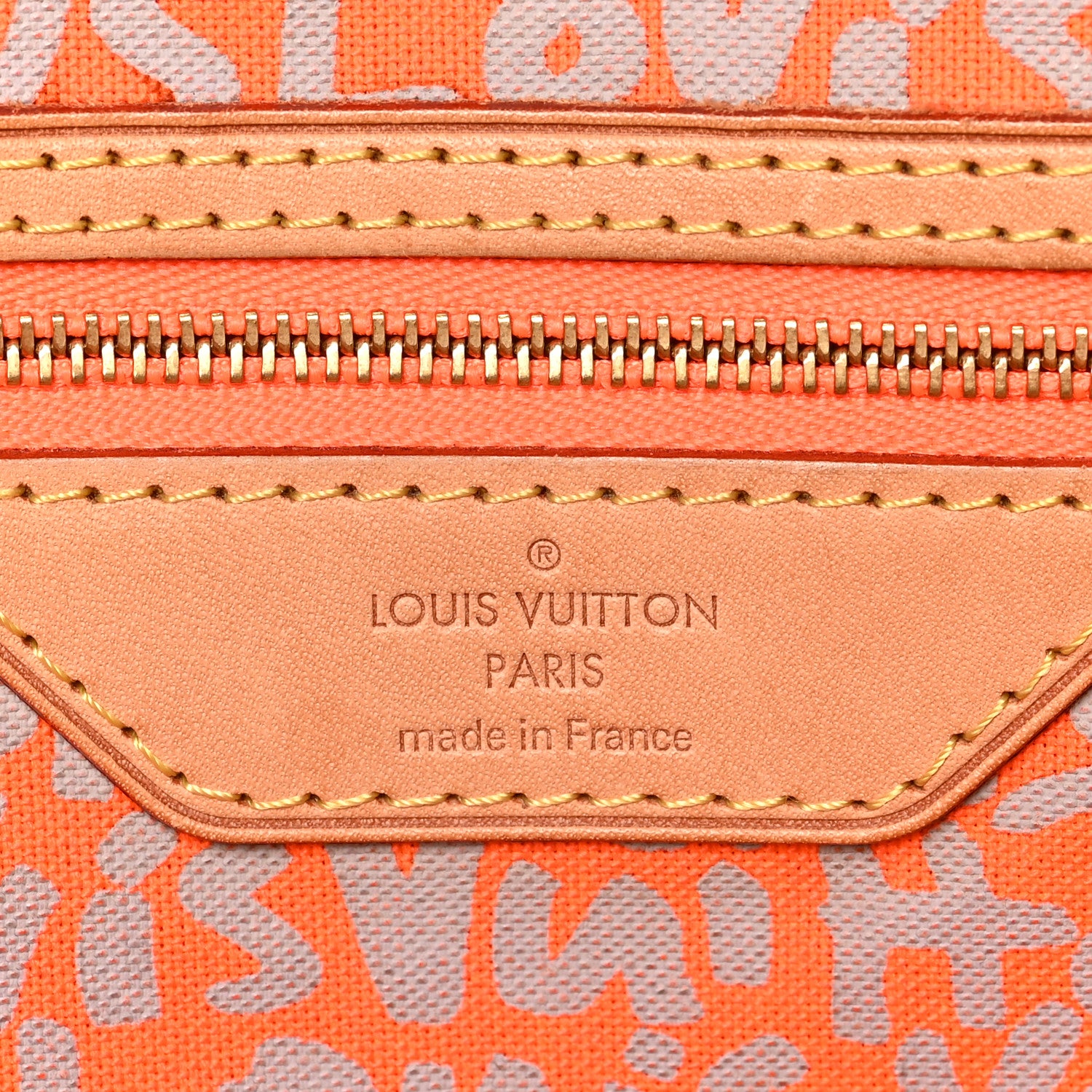 Louis Vuitton Monogram Graffiti Neverfull GM Orange 6 of 8