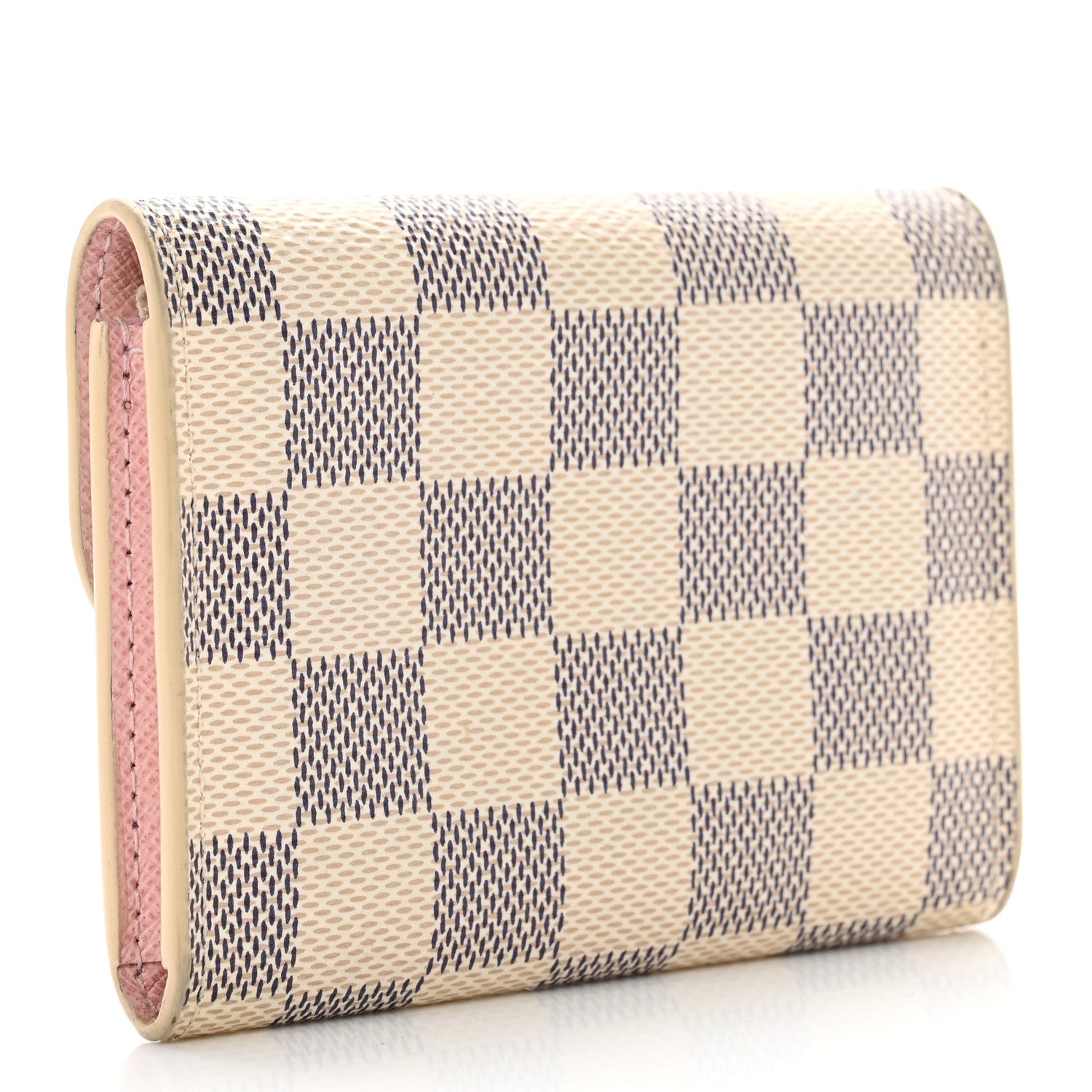 Louis Vuitton Damier Azur Rosalie Coin Purse Rose Ballerine 3 of 7