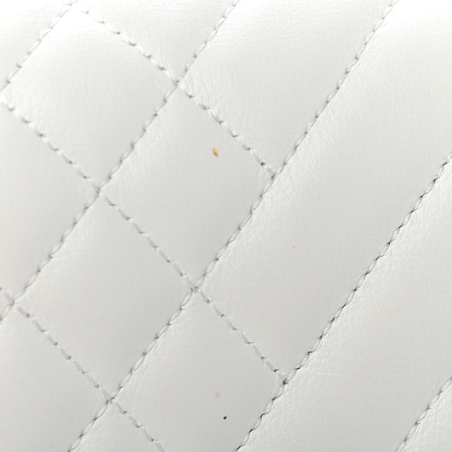 Lambskin Quilted Chevron Medium Boy Flap White