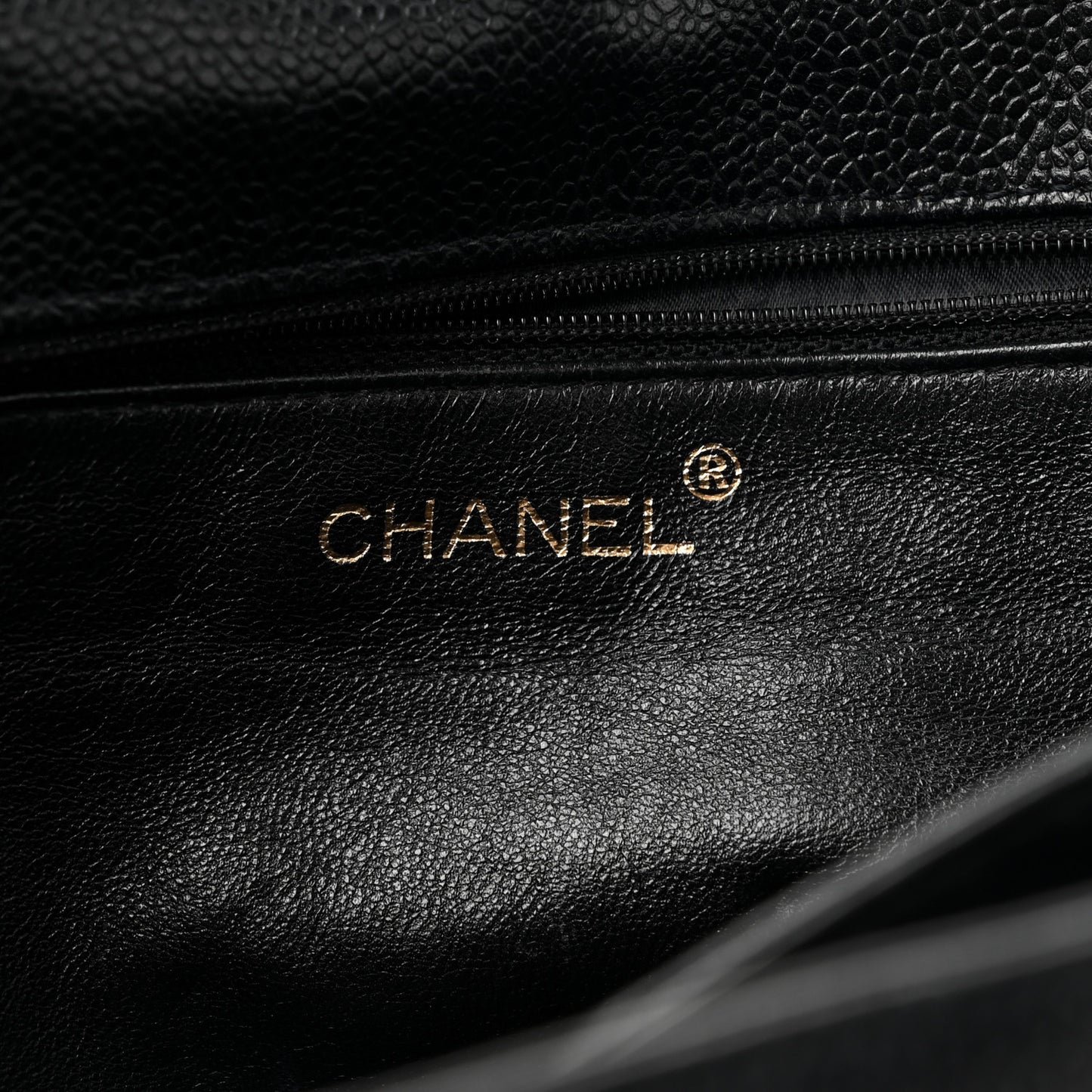 Caviar CC Shoulder Bag Black