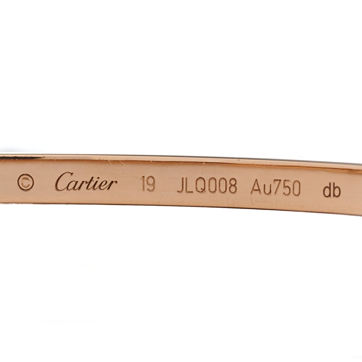 18K Pink Gold Small LOVE Bracelet 19