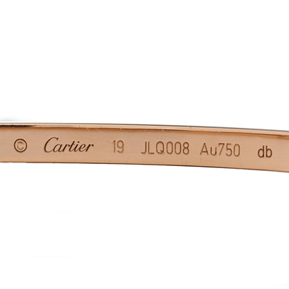 Cartier 18K Pink Gold Small LOVE Bracelet 19 3 of 5