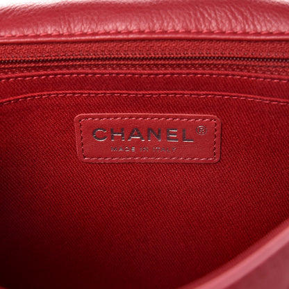 Chanel Calfskin Quilted CC Curvy Flap Red 6 of 7