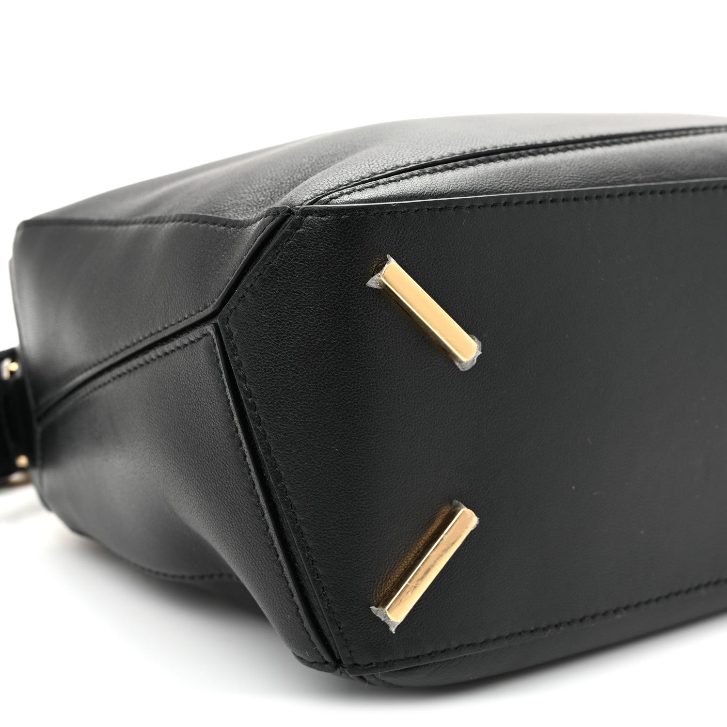 Loewe Nappa Lambskin Small Featherlight Puzzle Bag Black 8 of 9