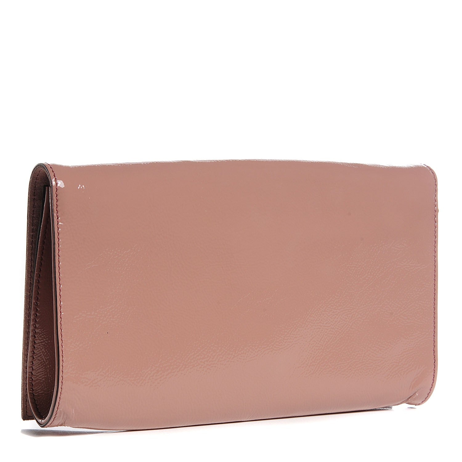 Gucci Soft Patent Medium Soho Clutch Dark Cipria 3 of 7
