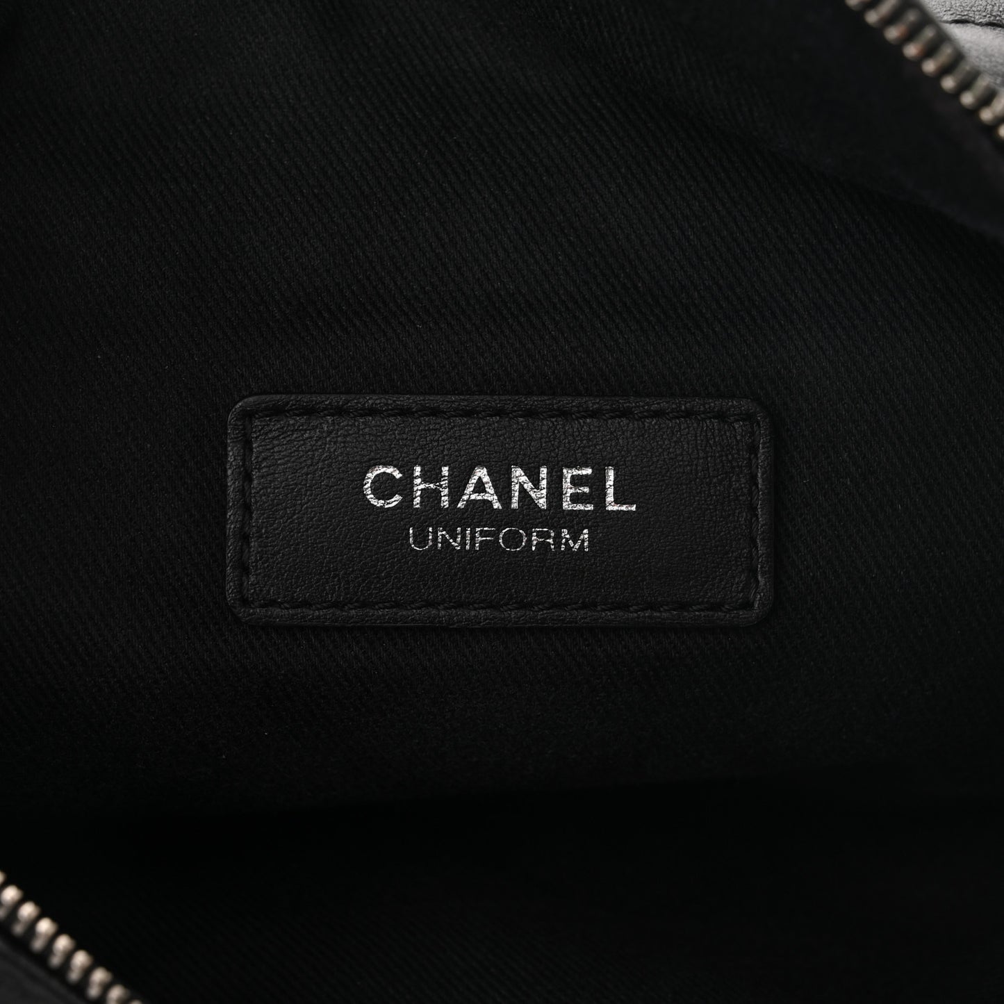 Lambskin Quilted Waist Belt Bag Black