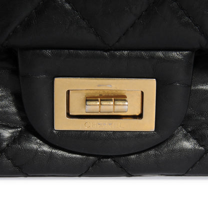 Chanel Distressed Leather 2.55 Reissue 227 Flap Black 8 of 9