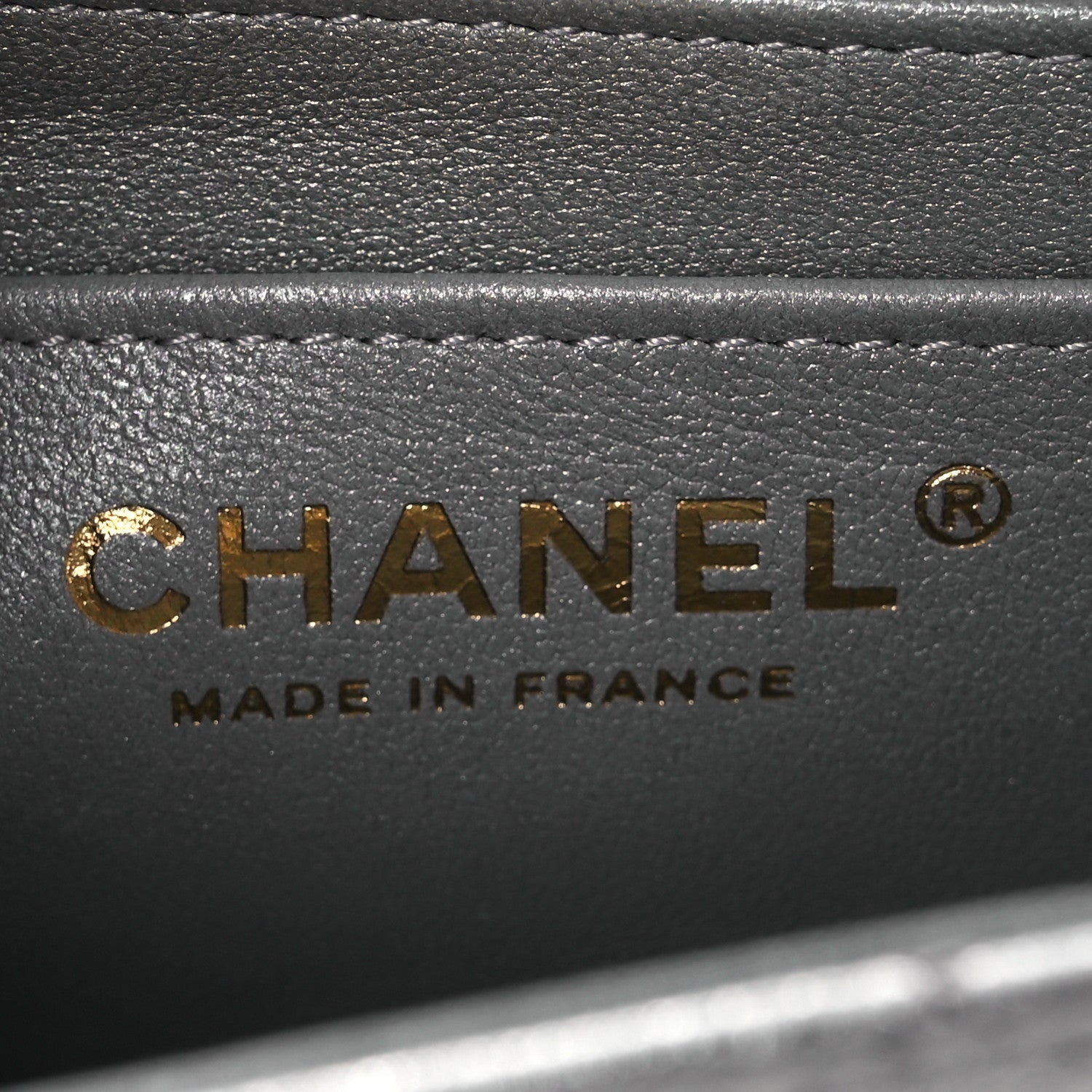 Chanel Metallic Lambskin Quilted Mini Rectangular Flap Silver 6 of 15