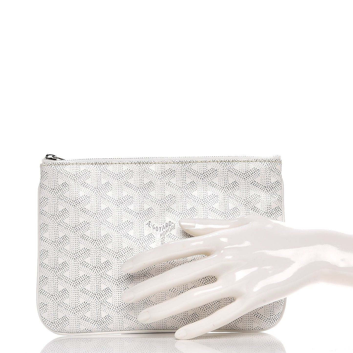 Goyardine Senat Pochette PM White