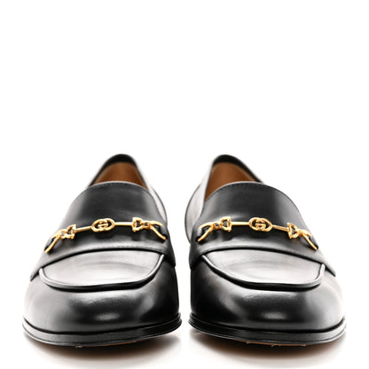 Gucci Jakarta Calfskin Womens Interlocking G Horsebit Loafers 35 Black 2 of 13