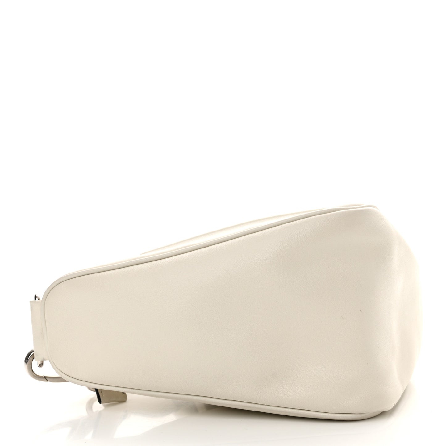 Grace Lux Triangle Shoulder Bag White