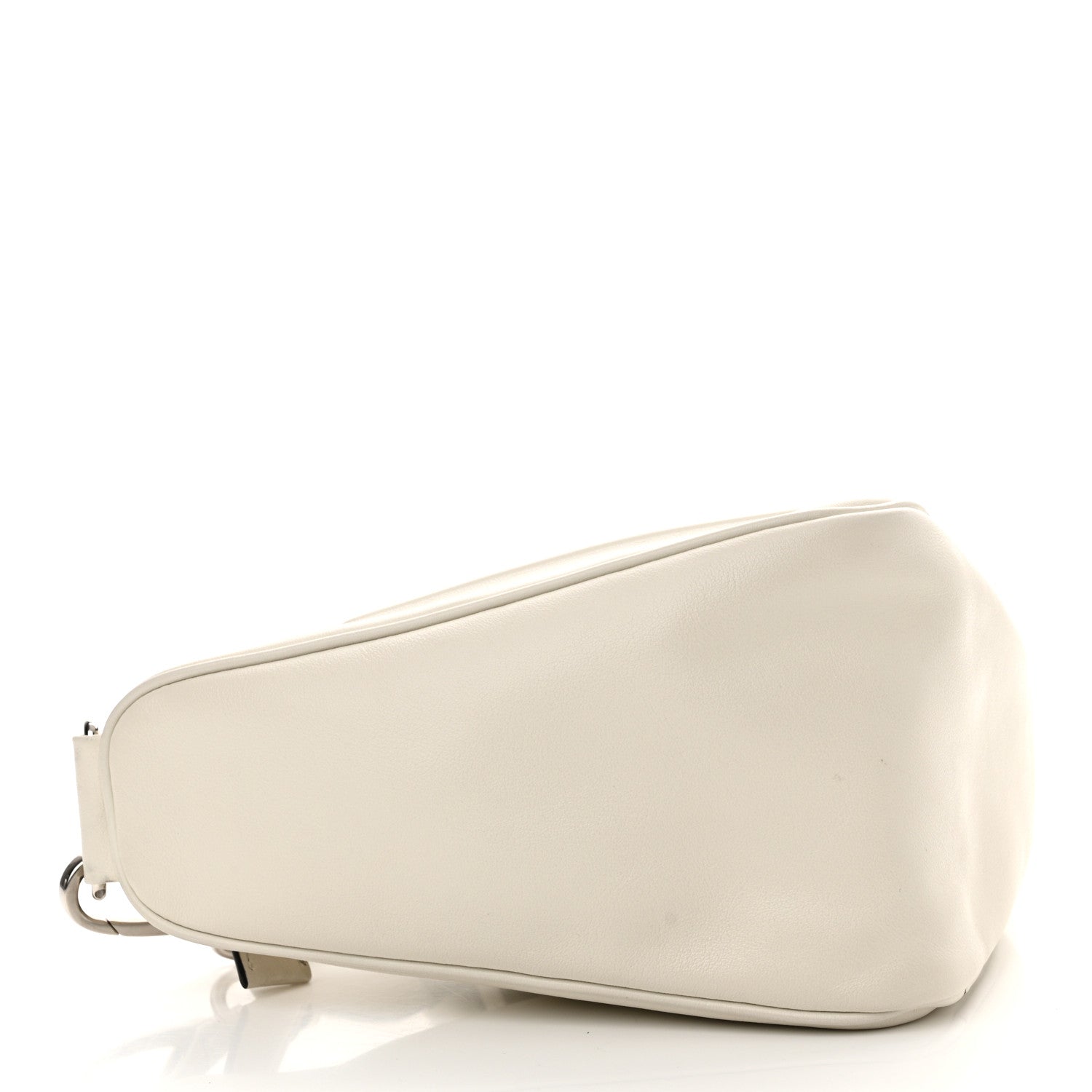Prada Grace Lux Triangle Shoulder Bag White 4 of 11