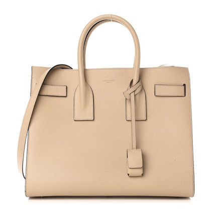 Saint Laurent Calfskin Small Sac De Jour Dark Beige 1 of 10