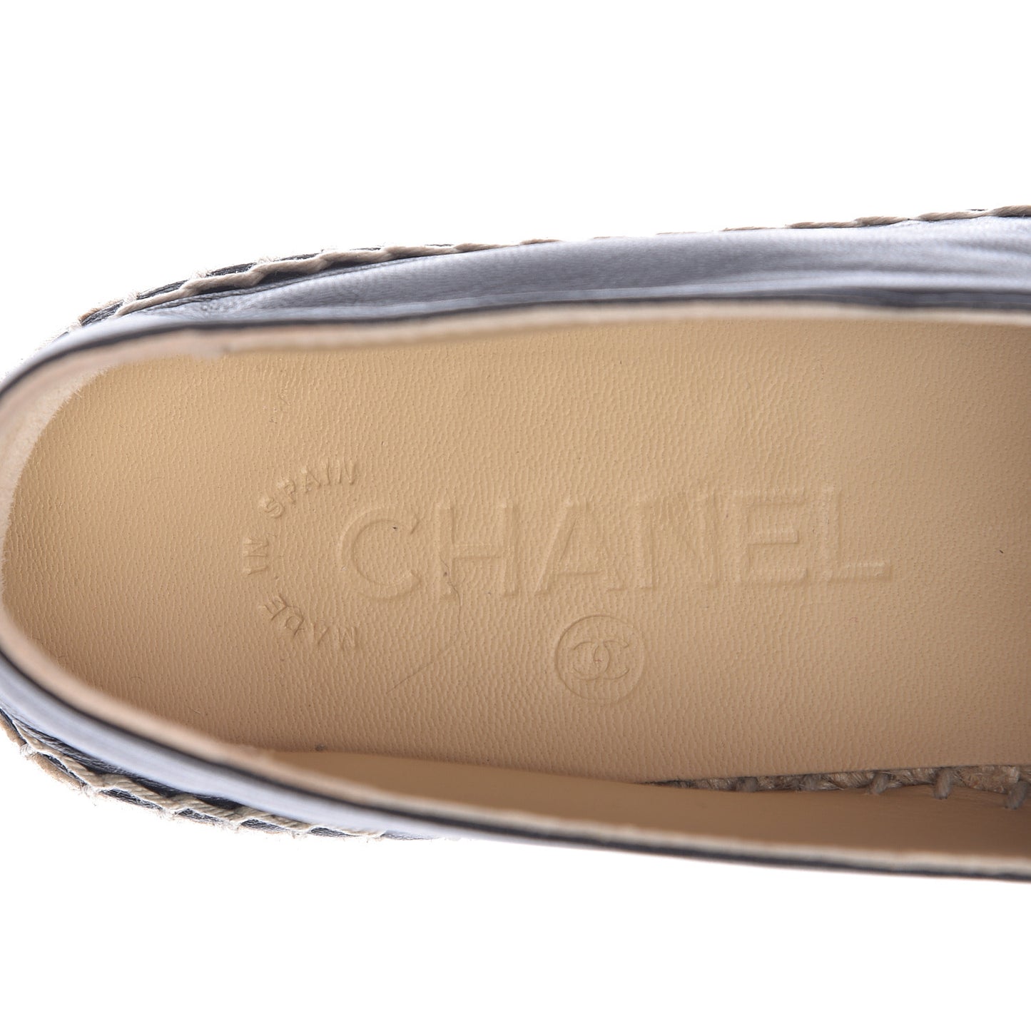 Lambskin CC Espadrilles 39 Black