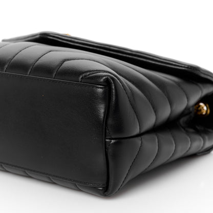 Saint Laurent Calfskin Y Quilted Monogram Small Loulou Chain Satchel Black 11 of 11