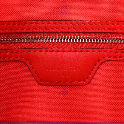 Louis Vuitton Monogram Escale Neverfull MM Rouge 6 of 10
