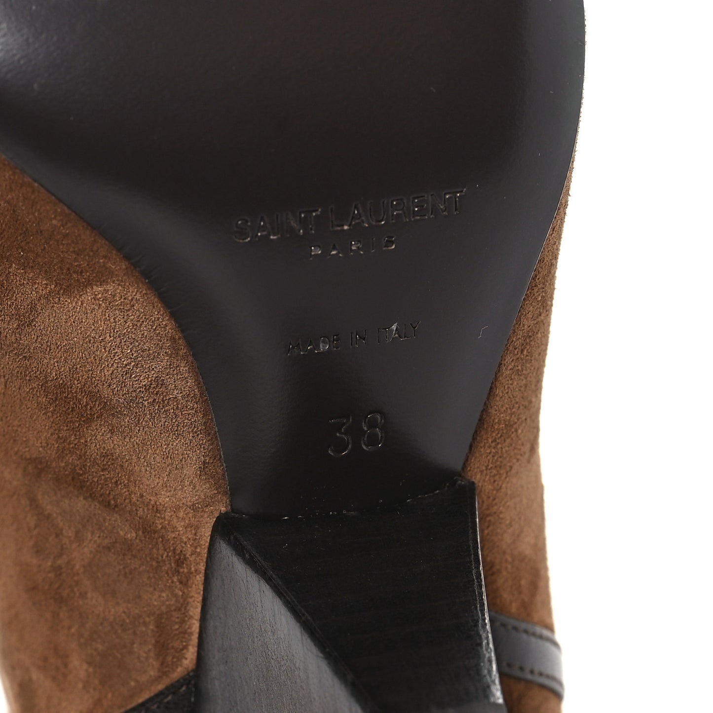 Suede Liz 85 Wedge Booties 38 Brown