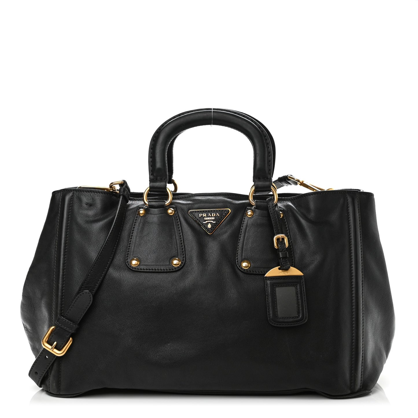 Soft Calf Satchel Black