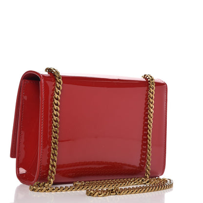 Saint Laurent Patent Small Monogram Kate Satchel Red 3 of 7