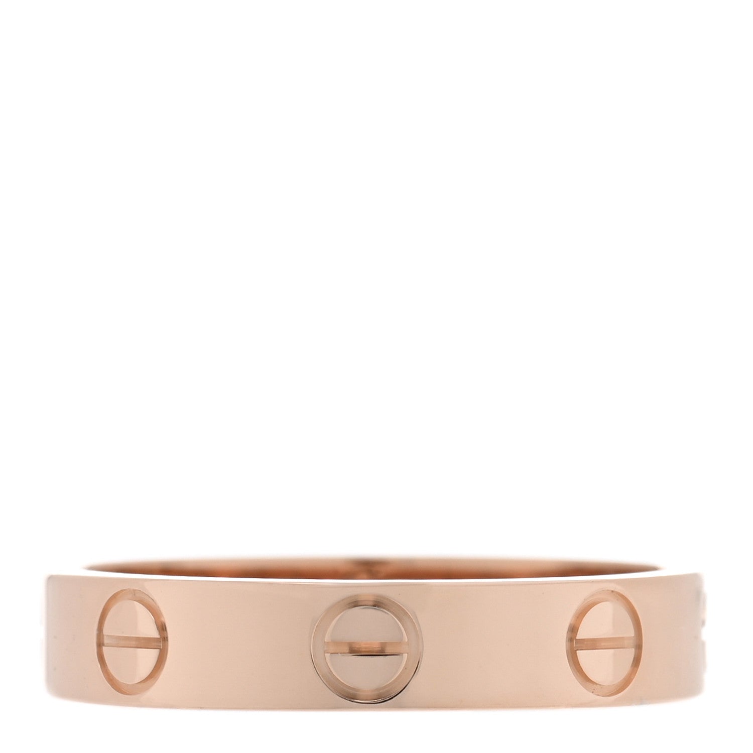Cartier 18K Pink Gold 3.5mm LOVE Wedding Band Ring 51 5.75 1 of 5