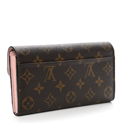 Louis Vuitton Monogram Sarah Wallet NM Rose Ballerine 3 of 14
