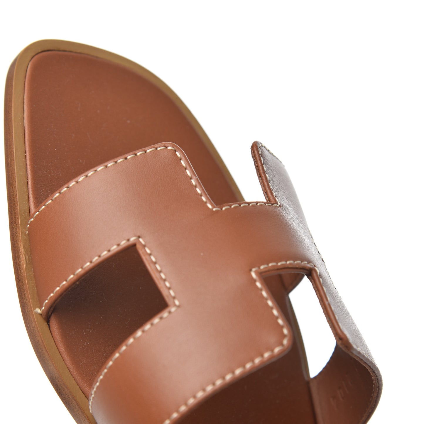 Box Calfskin Oran Sandals 37.5 Gold