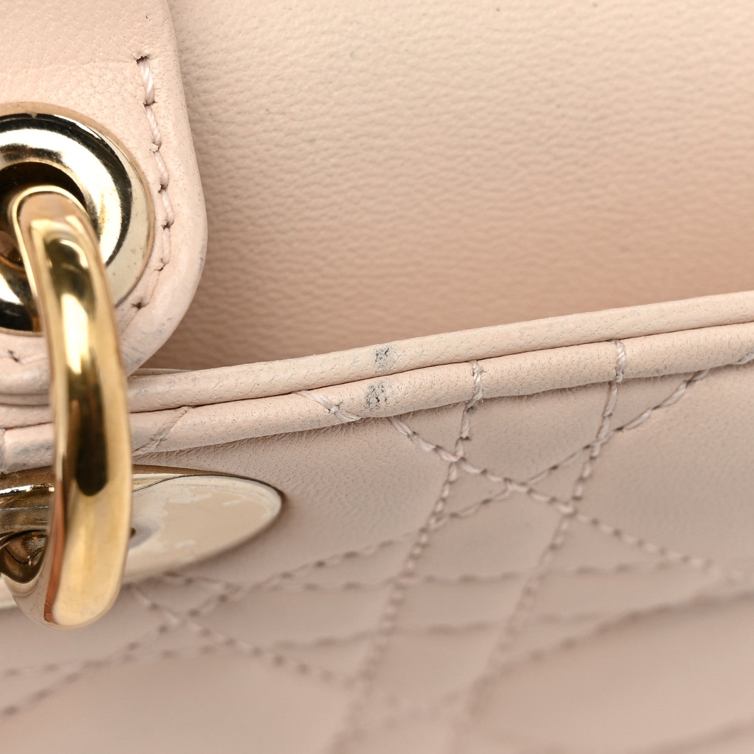 Christian Dior Lambskin Cannage Small Lucky Badges My Lady Dior Pink 11 of 14
