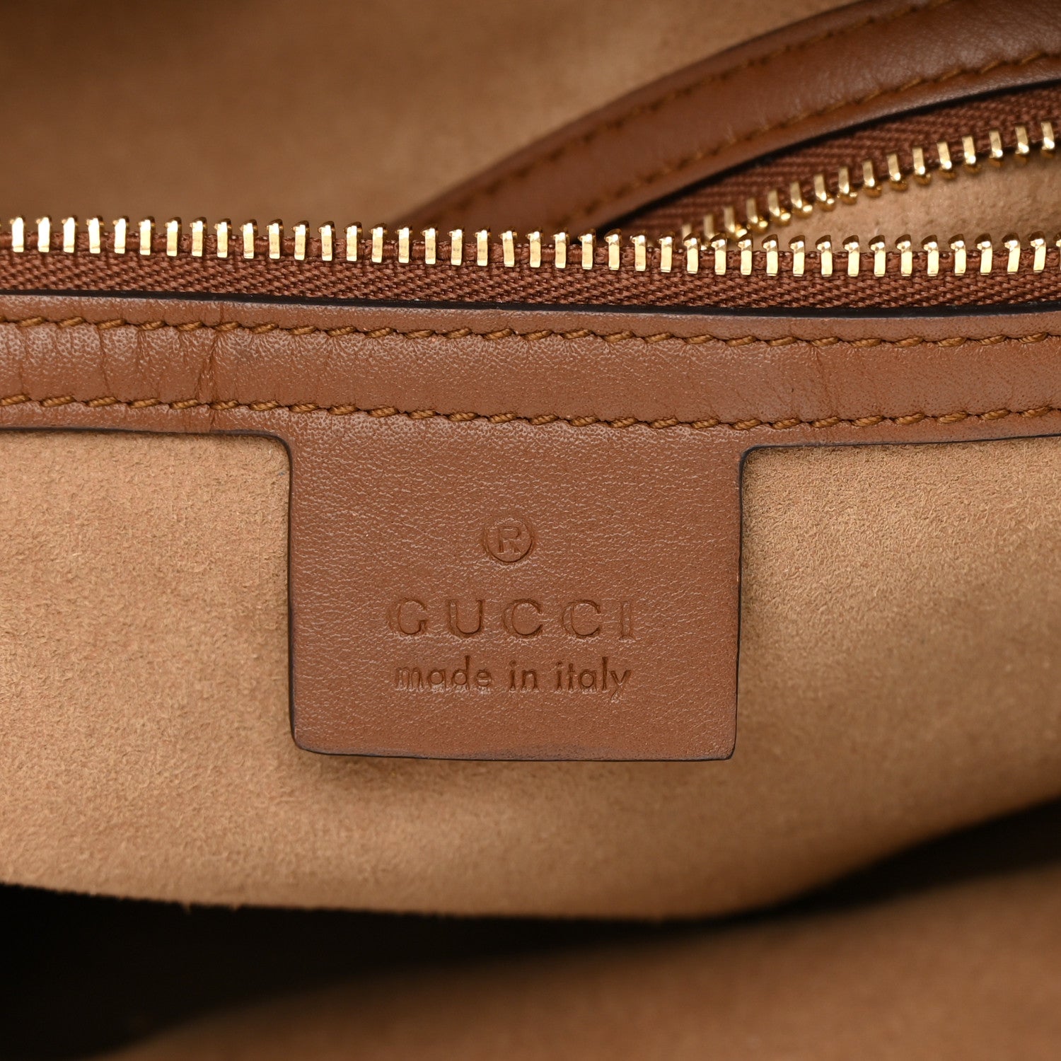 Gucci GG Supreme Monogram Large Linea A Hobo Light Brown 6 of 12