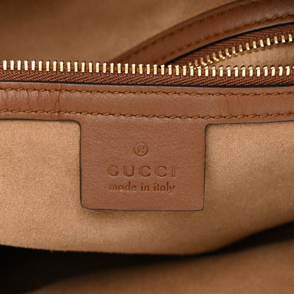 Gucci GG Supreme Monogram Large Linea A Hobo Light Brown 6 of 12