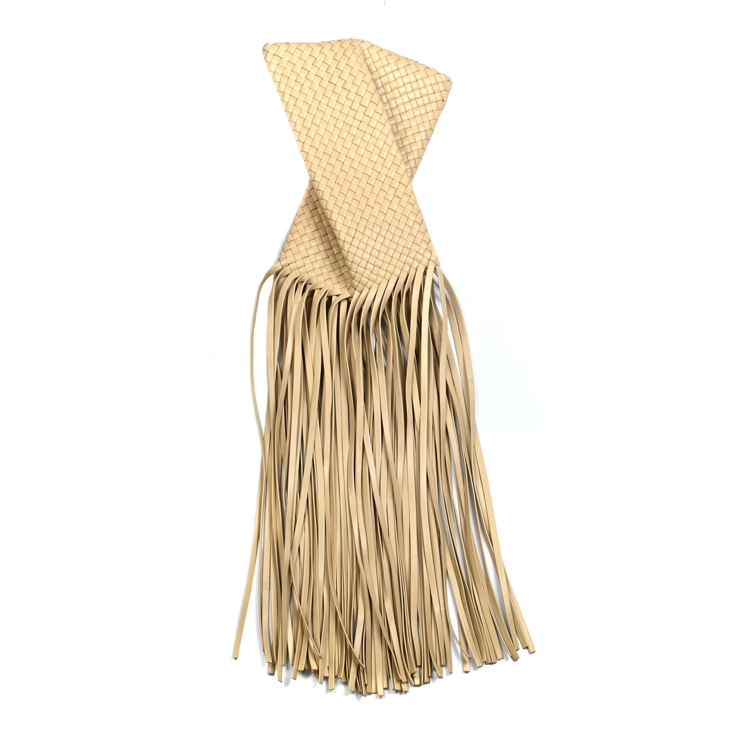Nappa Intrecciato The Fringe Crisscross Bag Porridge