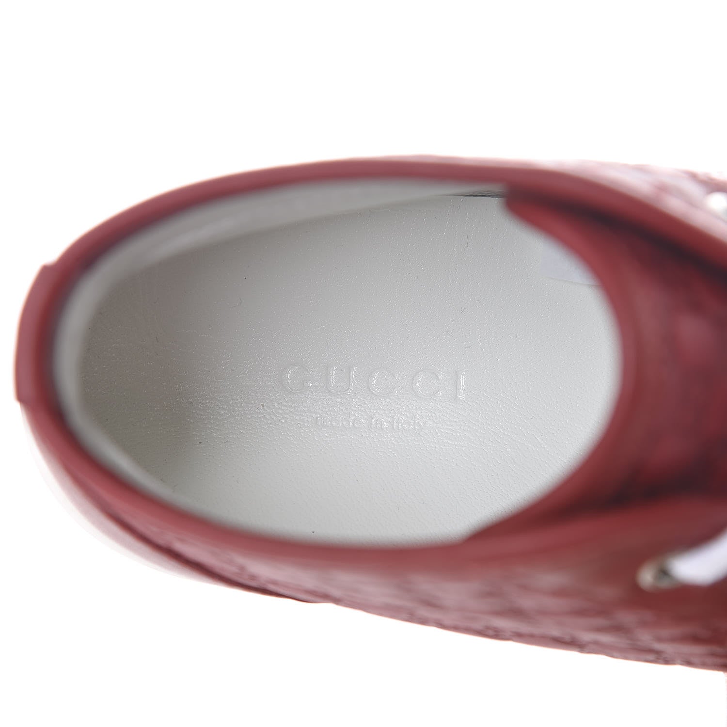 Gucci Microguccissima Womens High Top Sneakers 36.5 Rosso 7 of 9