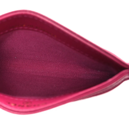 Chanel Caviar Quilted Card Holder Dark Pink 5 of 8