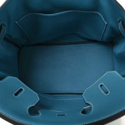 Hermes Togo Birkin 35 New Blue Jean 5 of 12