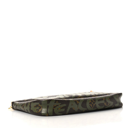 Louis Vuitton Monogram Graffiti Pochette Accessories Kaki 4 of 8