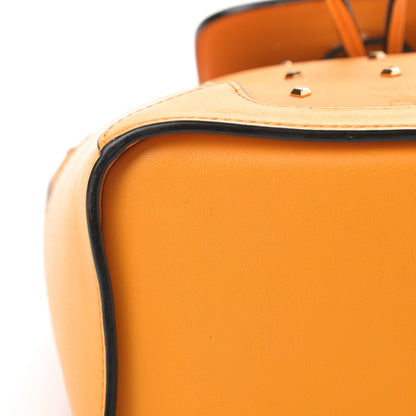 MCM Coated Canvas Monogram Studded Mini Claudia Backpack Orange 11 of 12