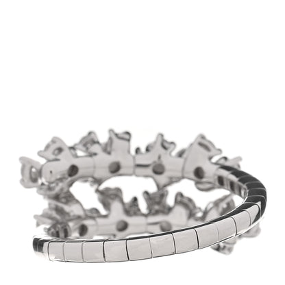 Damiani 18K White Gold Diamond Mimosa Cluster Ring 52 6 3 of 5