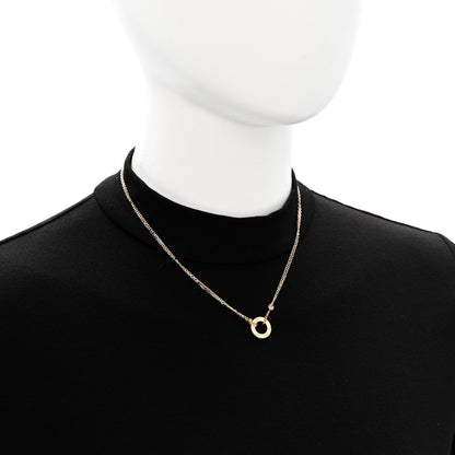 Cartier 18K Yellow Gold 2 Diamond LOVE Necklace 2 of 6