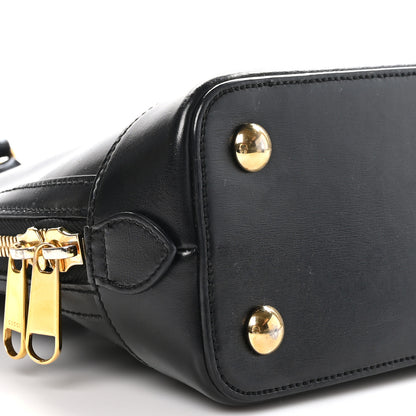 Gucci Boarded Plutone Calfskin Horsebit 1955 Top Handle Bag Black 9 of 11