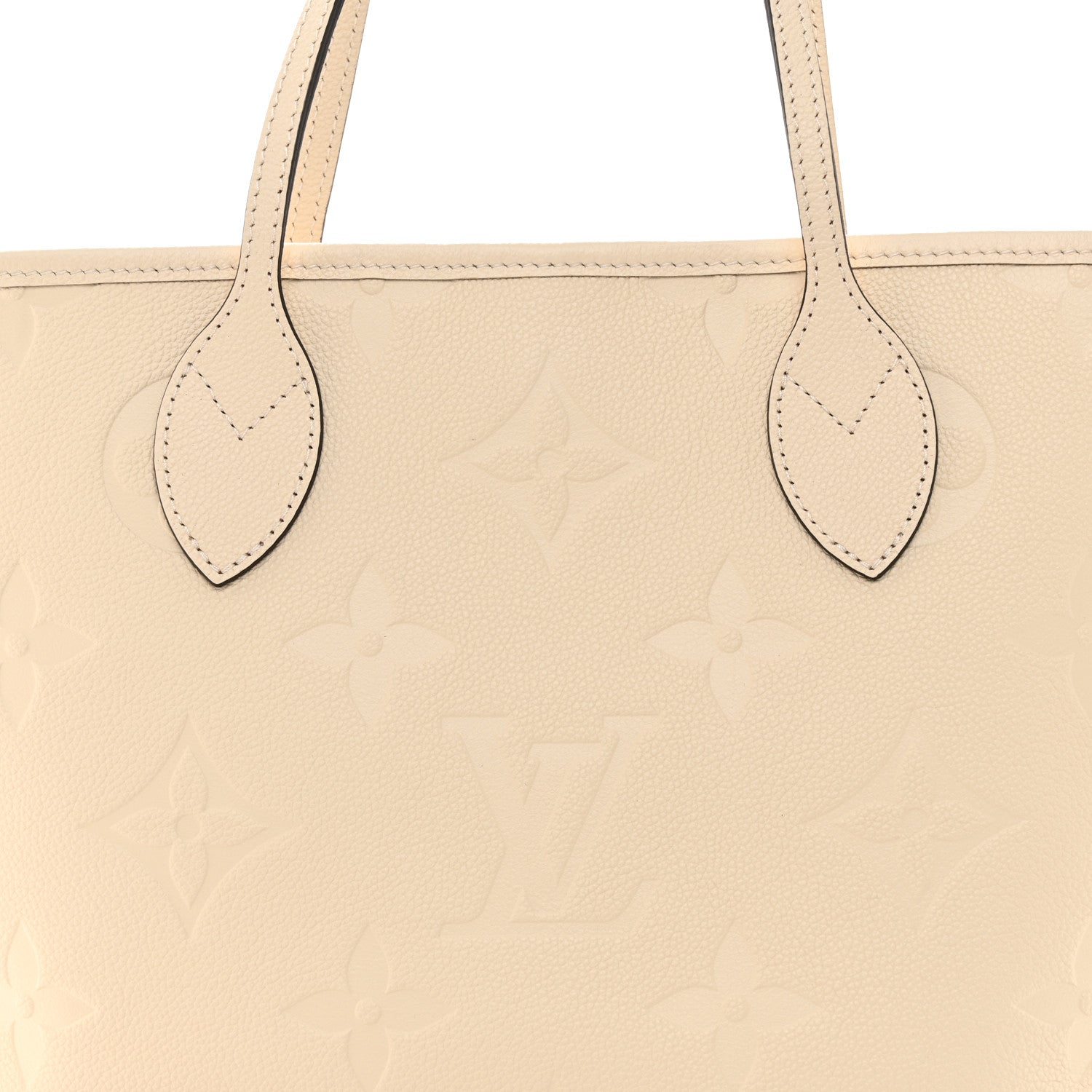 Louis Vuitton Empreinte Monogram Giant Neverfull MM Cream 8 of 10