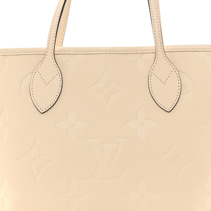 Louis Vuitton Empreinte Monogram Giant Neverfull MM Cream 8 of 10