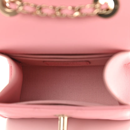 Chanel Lambskin Quilted Mini Trendy CC Clutch With Chain Pink 5 of 10