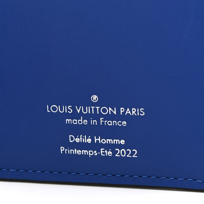 Louis Vuitton Taurillon Illusion Brazza Wallet Bleu Vert 7 of 10